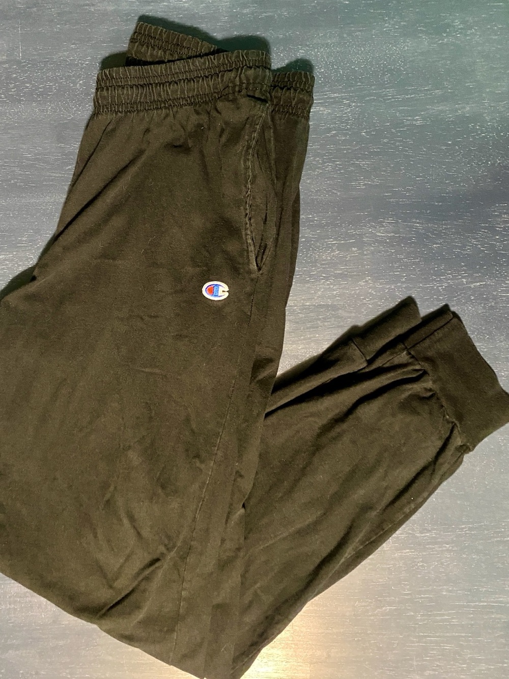 Champion Black Men's Logo Jogger Sweatpants